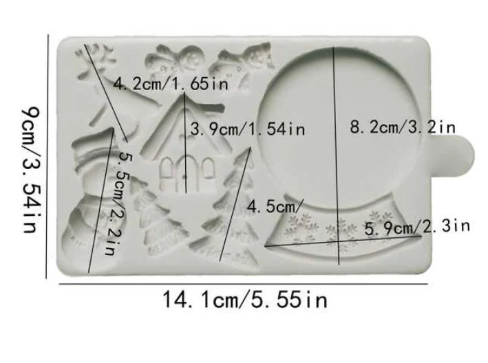 Winter Theme Silicone Mold