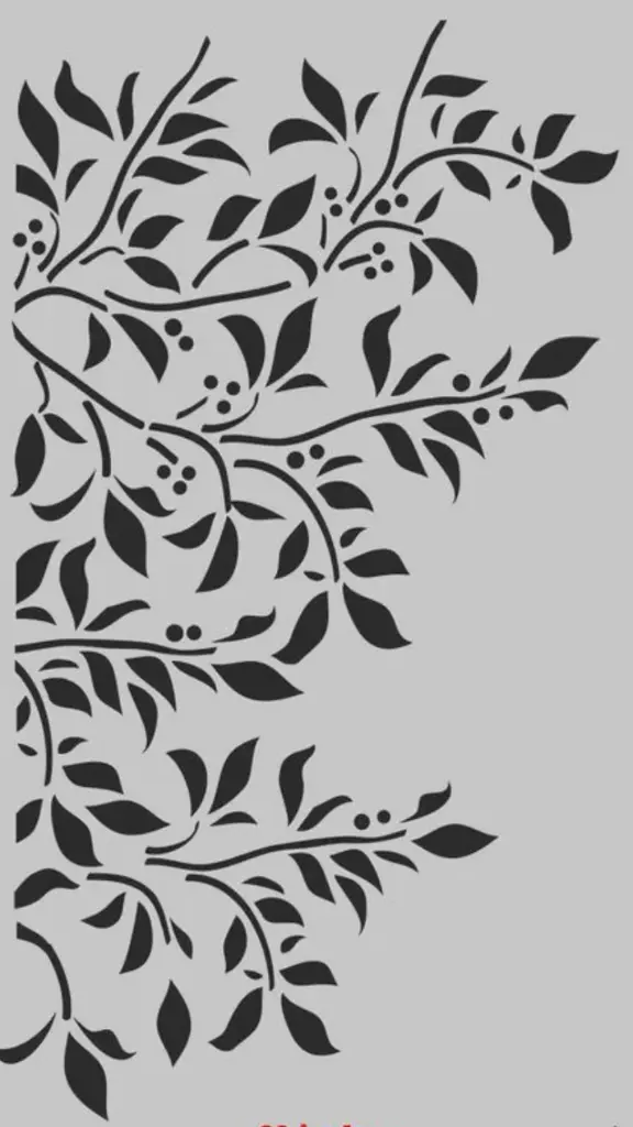 Leaves Plastic Stencil