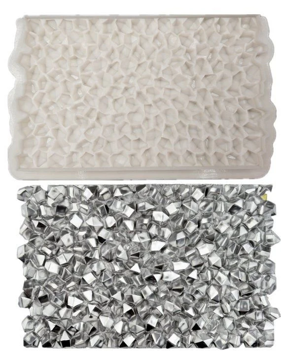 Diamond effect silicone mold