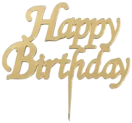 Happy Birthday topper