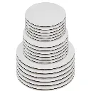 Round White Boards 10 pieces