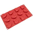 Medium heart silicone mold