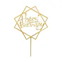 Happy Birthday framed topper